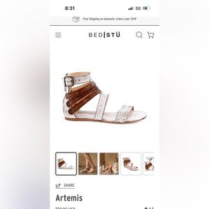 BEDSTU Artemis sandals 9.5